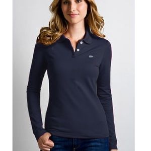 Lacoste navy long sleeve